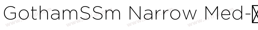 GothamSSm Narrow Med字体转换 GothamSSm Narrow Med字体转换